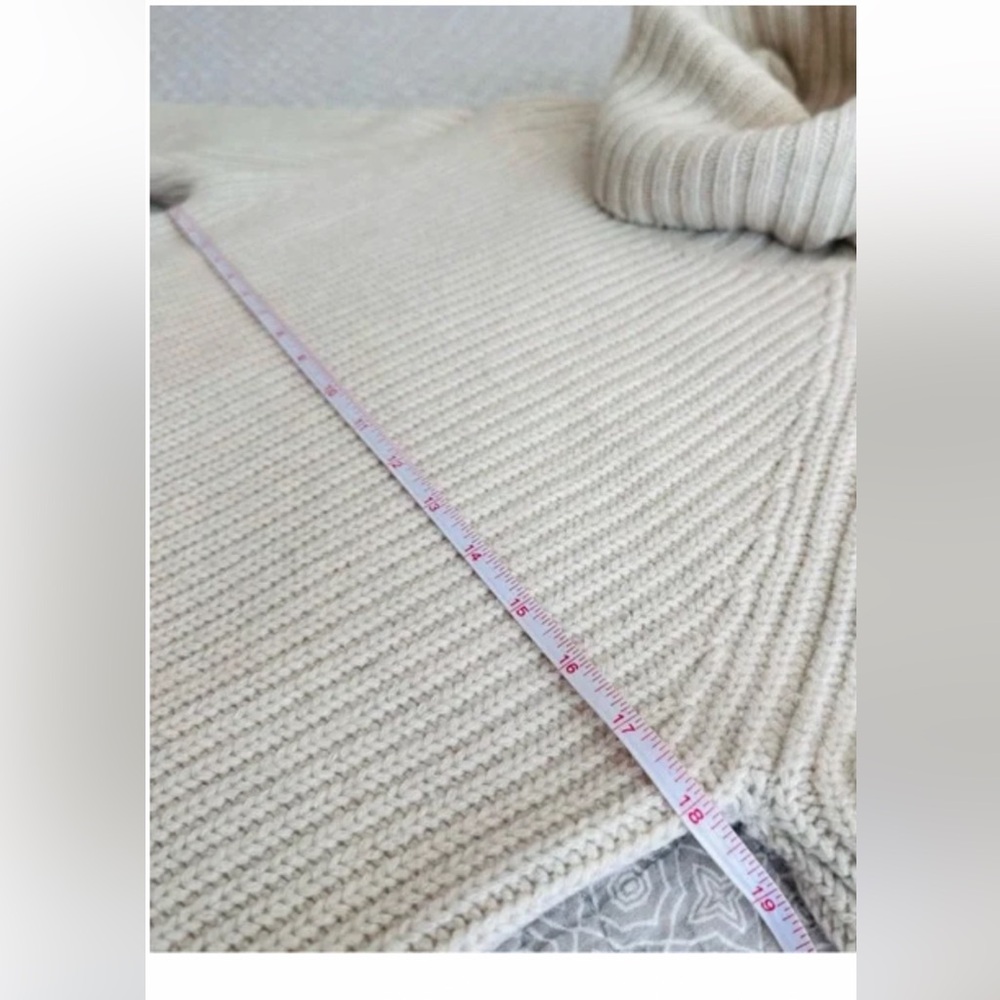 Fjallraven Ovik wool roll neck Women's Cream Turtleneck ribbed Sweater size XS - Picture 12 of 14